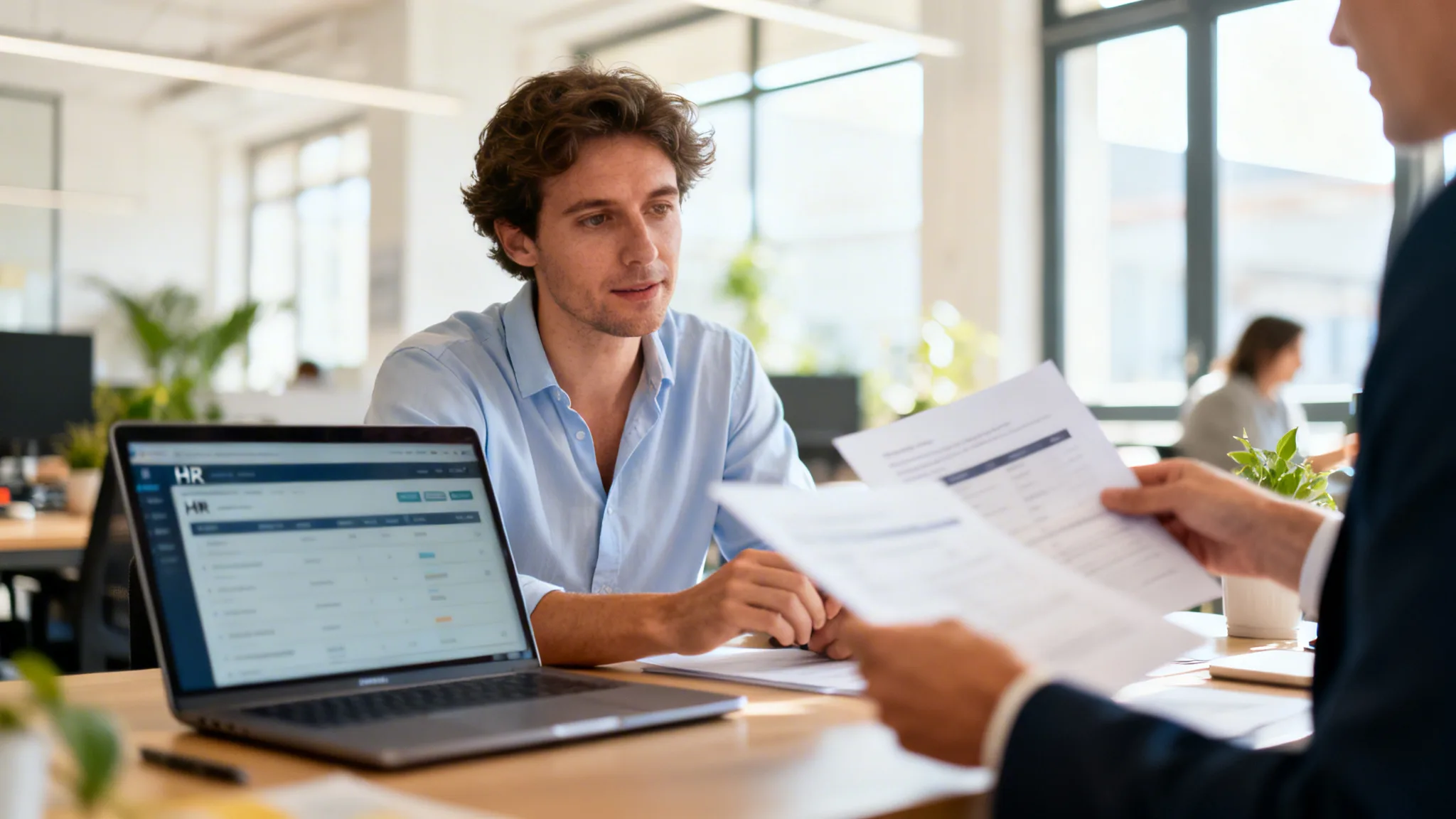 Équipe RH de PME utilisant un SIRH tout-en-un