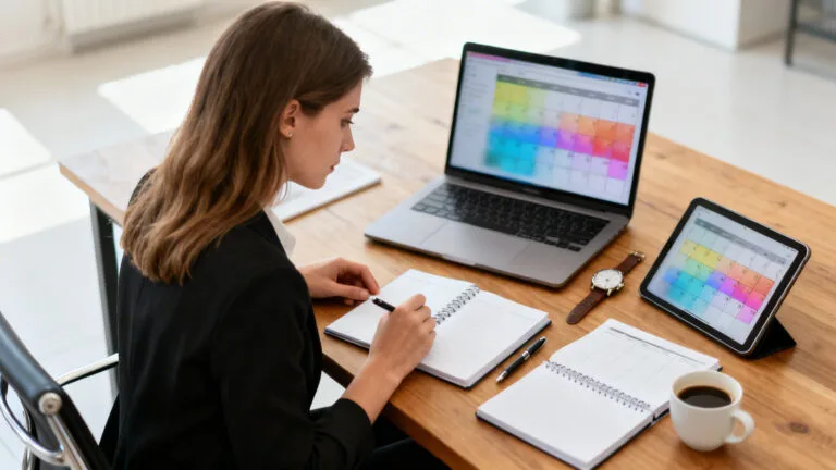 Professionnel organise le cumul de deux emplois avec deux plannings