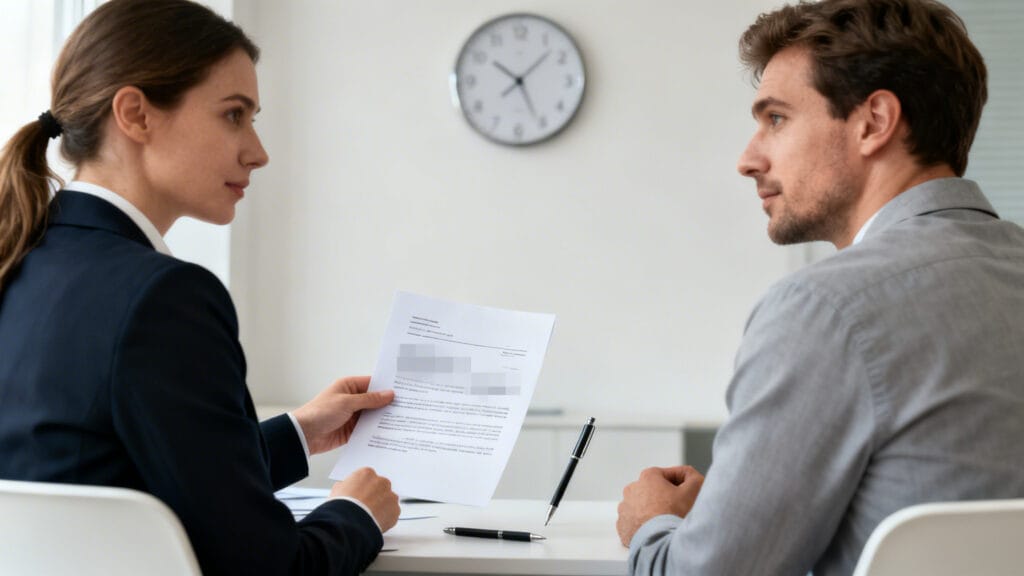 Employeur expliquant délais et options de congé sabbatique