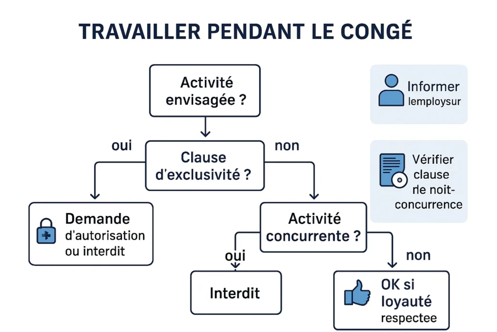 Schéma décisionnel clause d’exclusivité et non-concurrence