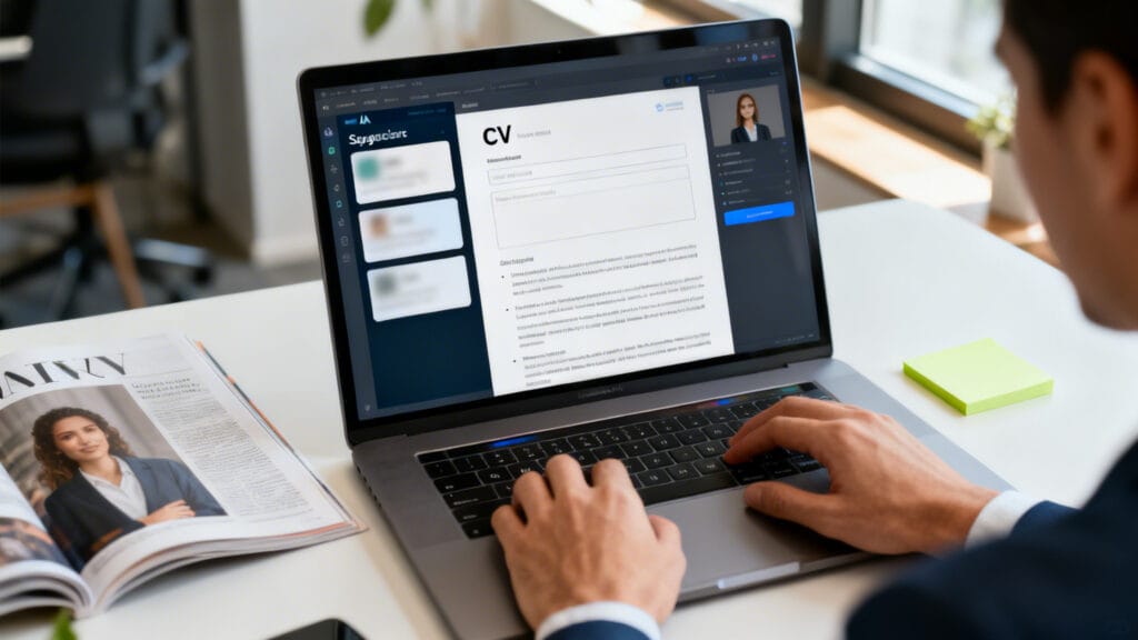 Suggestions du générateur de CV IA pour titres et expériences