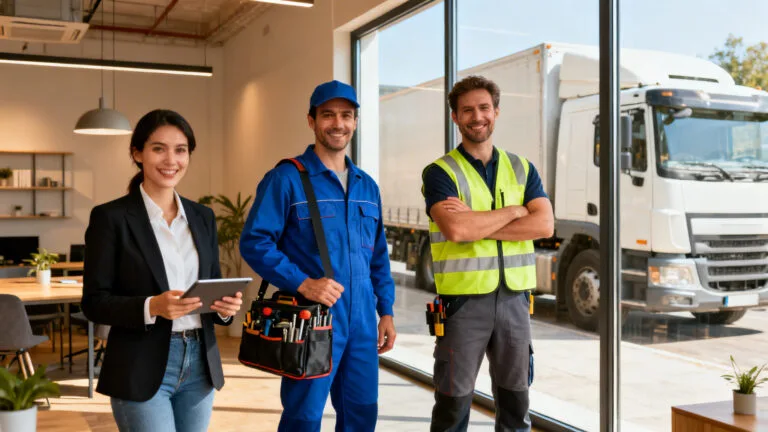 Professionnels illustrant les métiers les plus faciles et bien payés