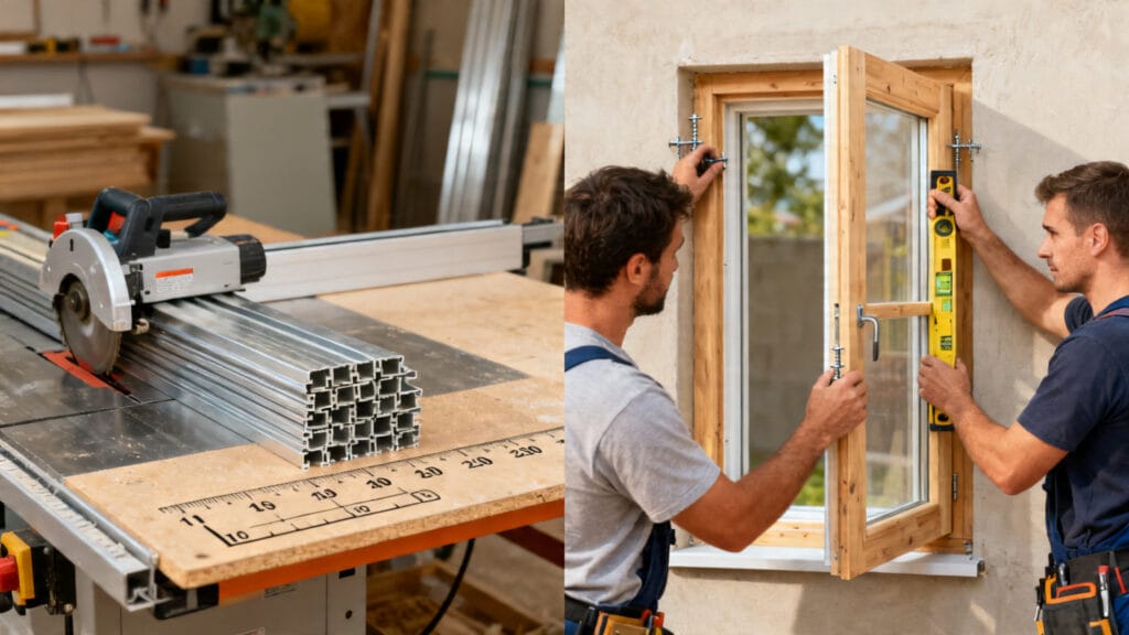 Atelier et pose, écarts sur le salaire menuisier poseur