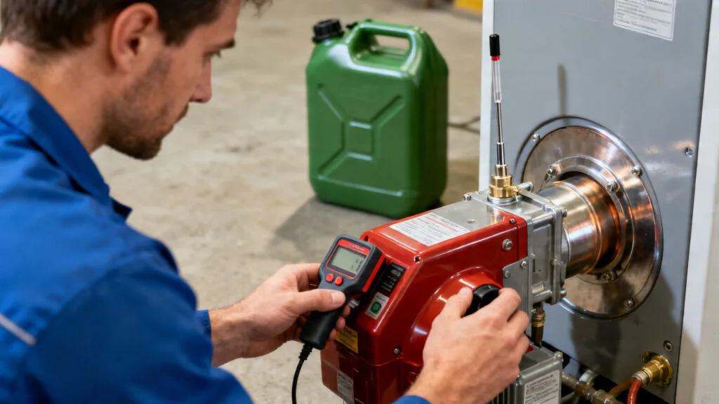 Réglage d’un brûleur compatible biofioul F30