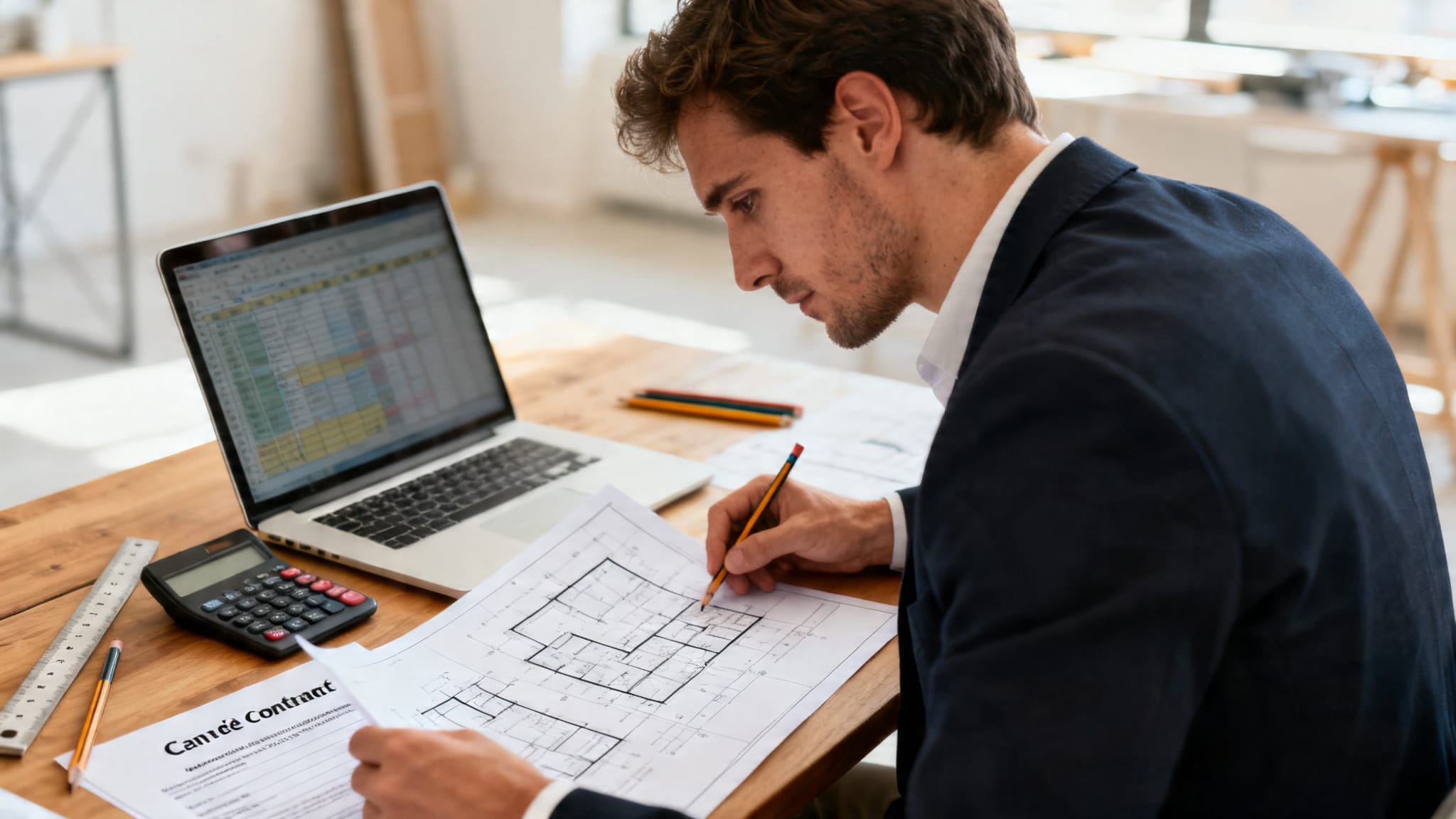 Évaluer le salaire d’un architecte sur plans et coûts