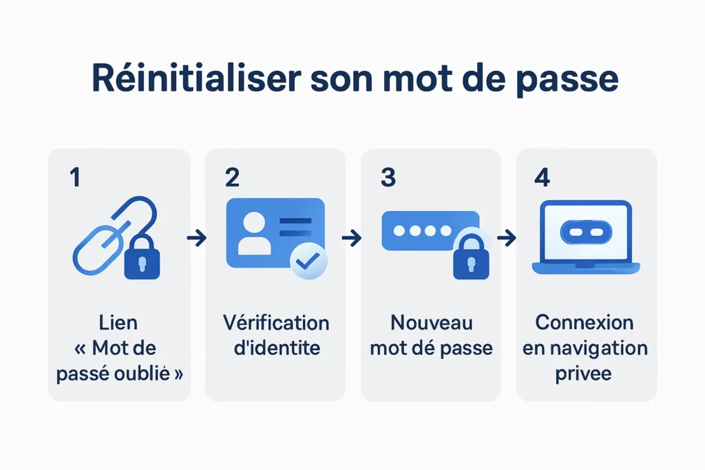 Étapes de réinitialisation du mot de passe via CAS