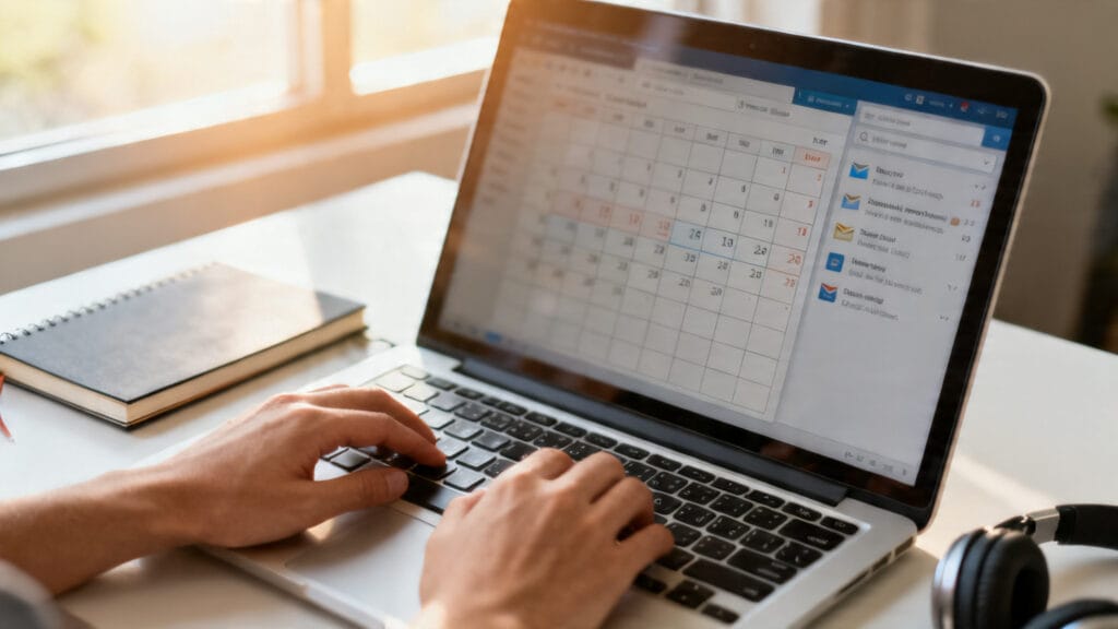 Webmail, calendrier et cours accessibles via le tableau de bord