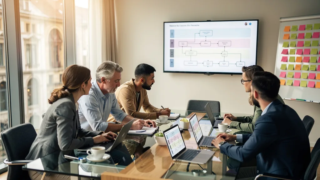 Atelier de cartographie des processus RH sur tableau partagé