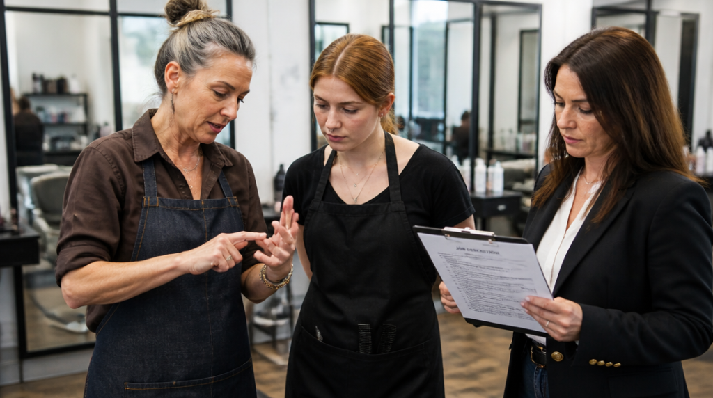 Classification professionnelle et responsabilités en salon