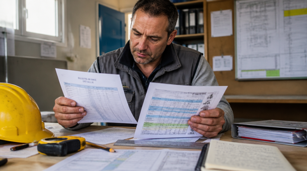 Vérification du coefficient et du salaire minimum bâtiment