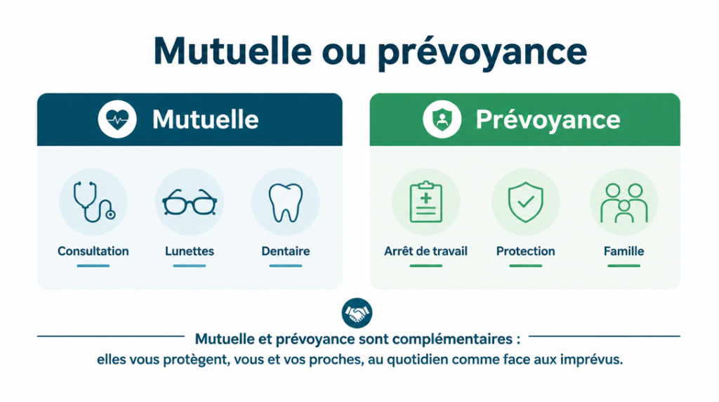 Différence entre mutuelle et prévoyance ÉCLAT