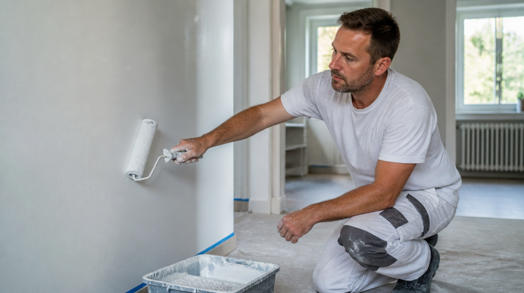 Peintre en bâtiment en rénovation intérieure